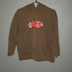 Vintage Lee pipes graffiti skateboard hoodie